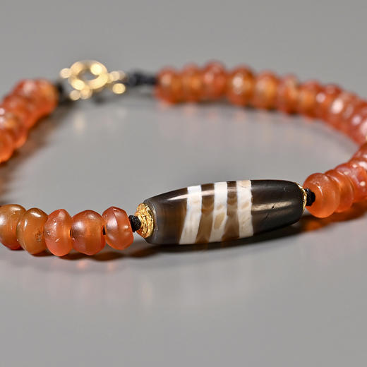 蚀花线珠+西亚高古红玛瑙手串 商品图2