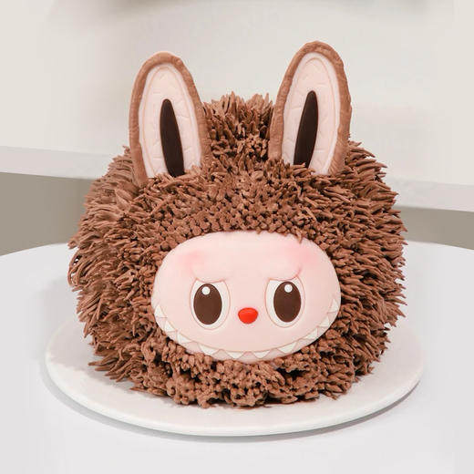 【粽色拉布布】labubu的家族-卡通生日蛋糕 商品图0