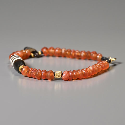 蚀花线珠+西亚高古红玛瑙手串 商品图5