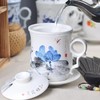 成艺手绘荷花功夫茶具满堂春茶杯满堂春四件杯组蝶舞青韵四件杯组 商品缩略图4