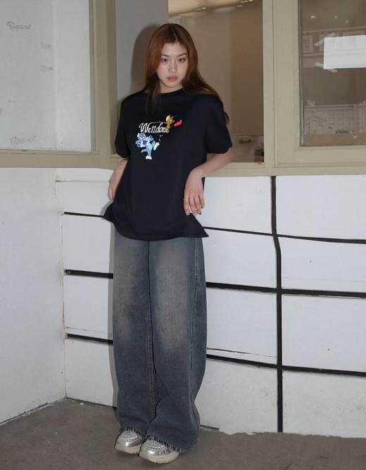 中秋大力度清仓~（不支持退）双面印花汤姆卡通印花短袖T恤M1-1-喜出 商品图1