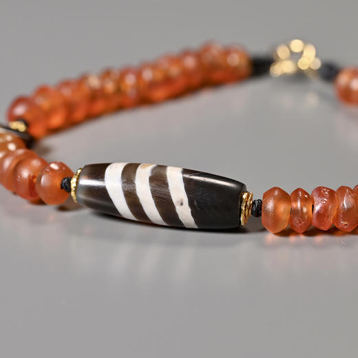 蚀花线珠+西亚高古红玛瑙手串 商品图3