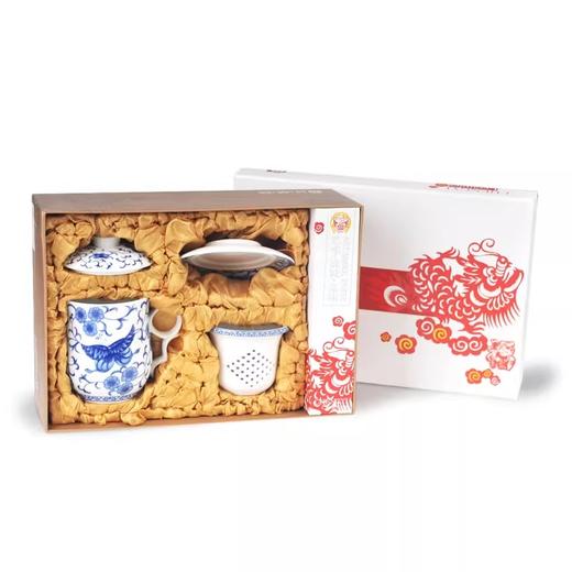 成艺手绘荷花功夫茶具满堂春茶杯满堂春四件杯组蝶舞青韵四件杯组 商品图2