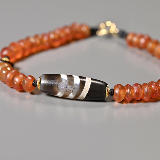 蚀花线珠+西亚高古红玛瑙手串 商品图4