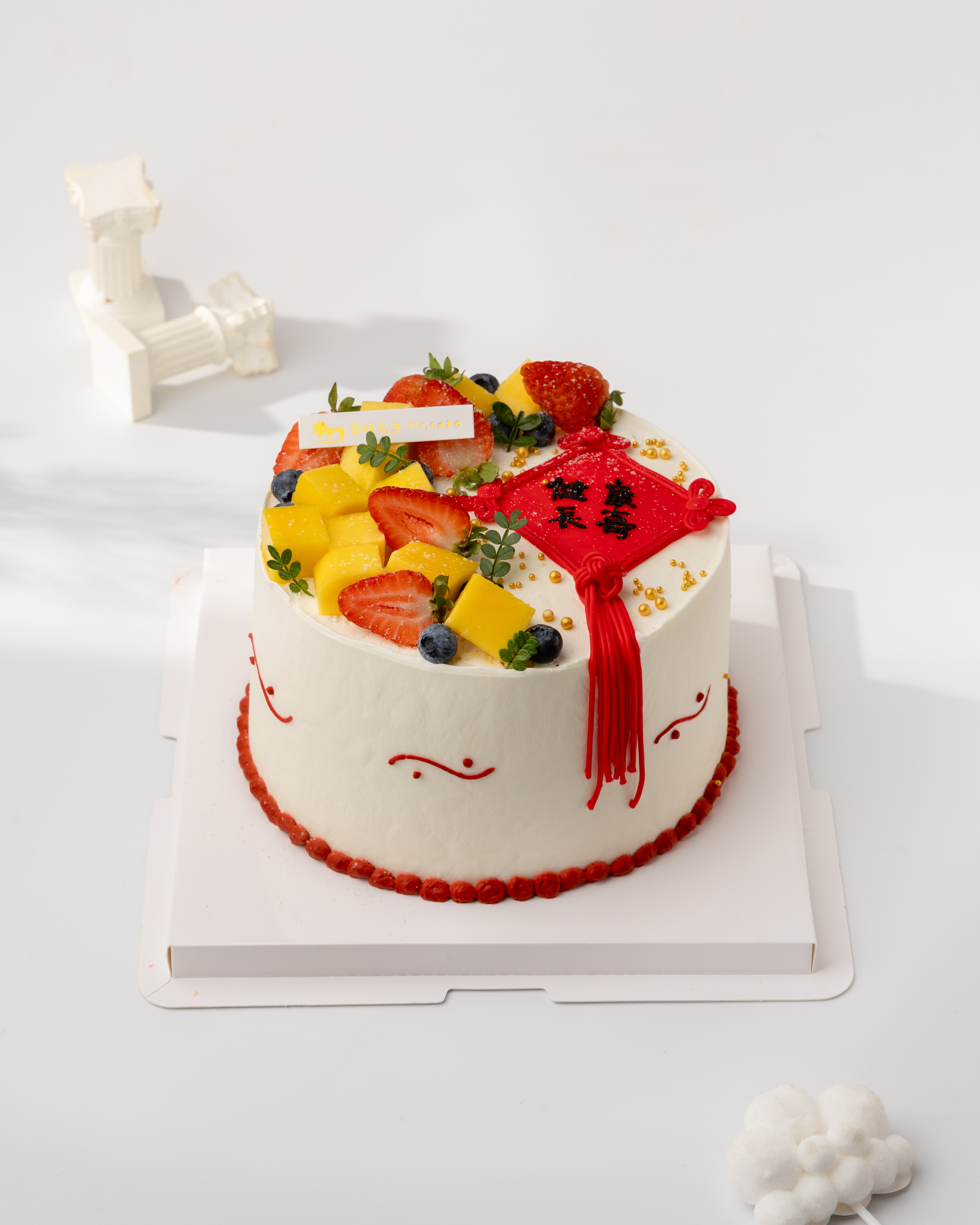 中国风长辈祝寿蛋糕（百分百进口动物奶油）