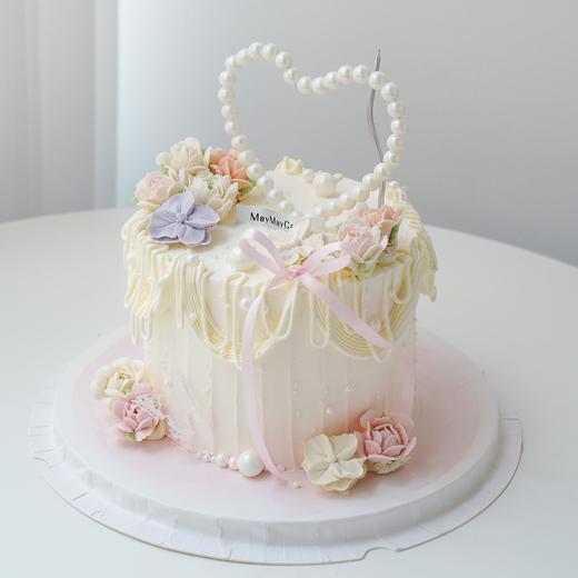 【提前一天预定】氛围感|花里花外蛋糕【D4911】 商品图0