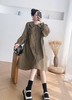  【诗铭洛可】2221连衣裙韩版慵懒风翻领连衣裙 商品缩略图4