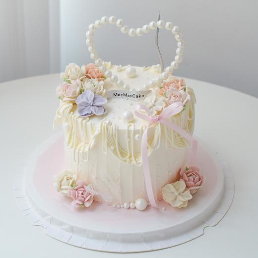 【提前一天预定】氛围感|花里花外蛋糕【D4911】 商品图1