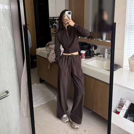 ROMI STUDIO“简约随性”轻薄干爽棉质松紧腰直筒休闲裤 RWCLXM2730 商品图0