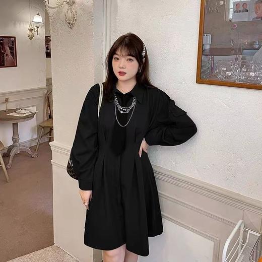 【诗铭洛可】XCA434连衣裙（无领结和配饰）长袖衬衫裙B22-2 商品图6