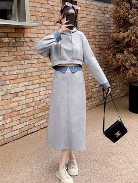 套装【诗铭洛可】XC867卫衣➕半裙两件套B22-2