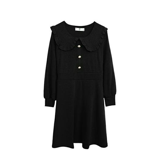 【诗铭洛可】7076连衣裙娃娃领小香风长袖裙B22-2 商品图3