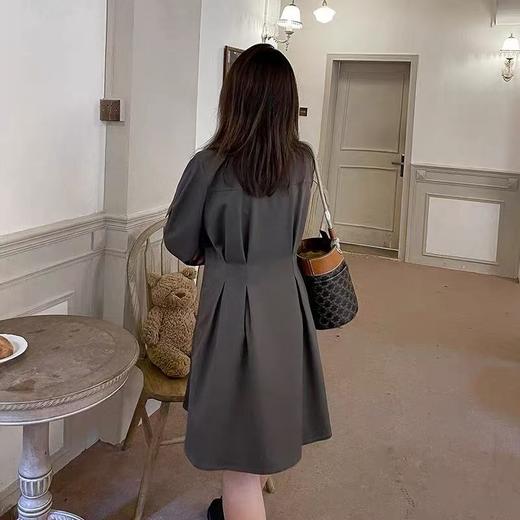 【诗铭洛可】XCA434连衣裙（无领结和配饰）长袖衬衫裙B22-2 商品图5