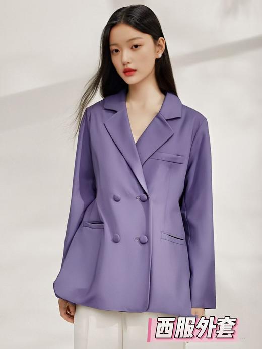 参与8折活动！超级福利【诗铭洛可】2026Y152Y小西服外套宽松大码休闲 商品图3