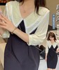 【诗铭洛可】（长款）X241长款蕾丝娃娃领连衣裙B21-2 商品缩略图1