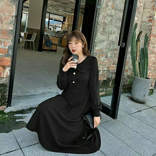 【诗铭洛可】7076连衣裙娃娃领小香风长袖裙B22-2 商品图2