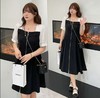 【诗铭洛可】（长款）XCA0013连衣裙暗黑拼色拉链连衣裙B10-2 商品缩略图1