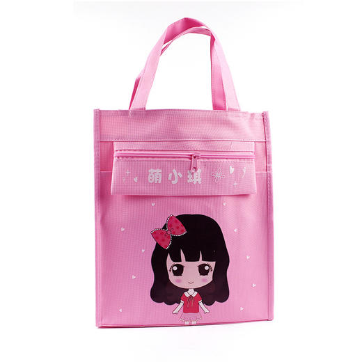 美术班补习袋女小学生手提袋拎书袋帆布330*270*115mm大容量补课书包/个 商品图0