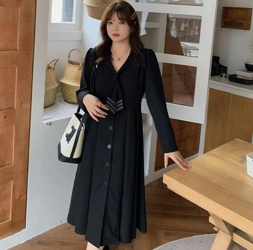  【诗铭洛可】XCY840海军领学院风连衣裙 商品图1