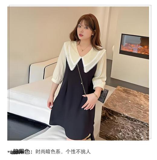 【诗铭洛可】（长款）X241长款蕾丝娃娃领连衣裙B21-2 商品图3