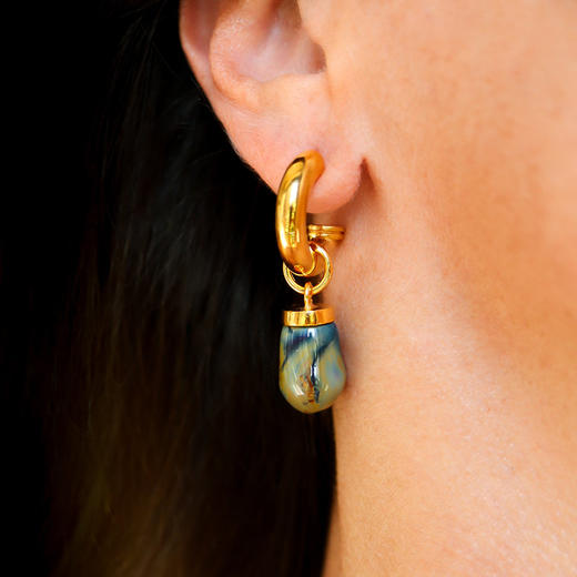 北京仓｜House of Fou-QTR-海洋色 吊坠 耳环［土耳其设计师］ 商品图0