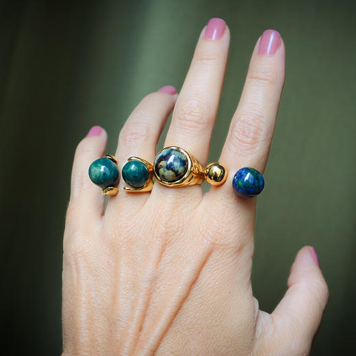 订购8周到｜House of Fou-Lake Pinkie-海洋色 戒指［土耳其设计师］ 商品图3