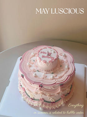 洛丽塔复古裱花蛋糕