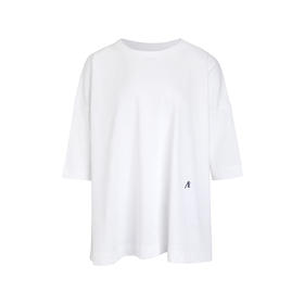 【林栖设计小店】【手工绣花】纯棉T恤简约百搭宽松2025秋季新款短袖女1953218