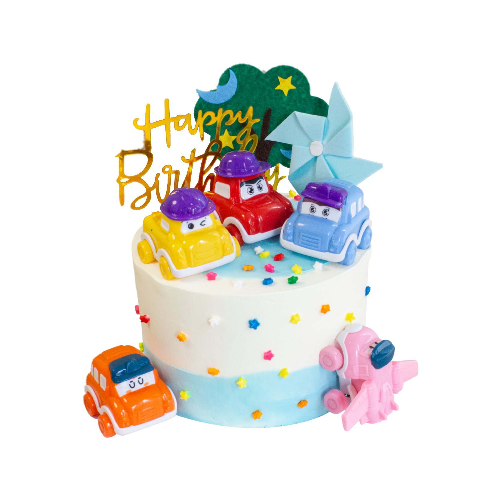 【汽车派对】儿童生日蛋糕，水果夹心（请提前6--8小时下单，18:00后下单最快第二天15:30后可到店取货，具体时间看门店而定。）