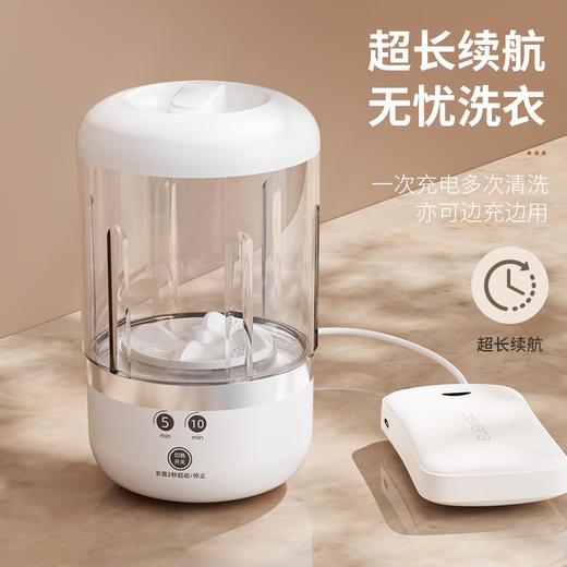 舟亚天星【便携迷你洗衣杯】专洗内衣内裤袜子 出差旅行 仿手洗不伤衣 贴身衣物更要专业分洗 商品图2