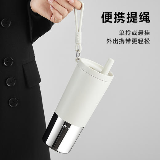 UKA 幻银保温杯大容量吸管杯保温保冷水杯陶瓷覆层内胆高颜值杯 商品图1