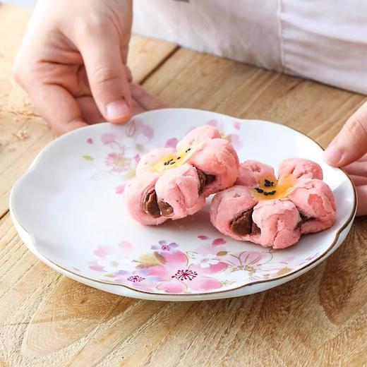 日本进口ceramic和蓝陶瓷甜品碟水果盘日式小吃碟子套装和蓝花音色花边五入盘16.5*2.5cm五入碗11*6.6cm一壶五杯茶具 商品图5