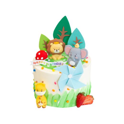 【动物世界】儿童生日蛋糕，水果夹心（请提前6--8小时下单，18:00后下单最快第二天15:30后可到店取货，具体时间看门店而定。） 商品图0