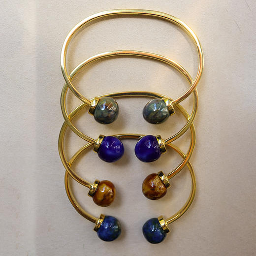 北京仓｜House of Fou-Bon Bon-大海色 开口 手镯［土耳其设计师］ 商品图2