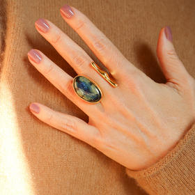 北京仓｜House of Fou-Fin Tulip-海洋色 开口 戒指［土耳其设计师］