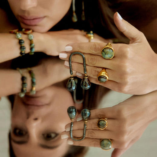 订购8周到｜House of Fou-Lake Pinkie-海洋色 戒指［土耳其设计师］ 商品图4