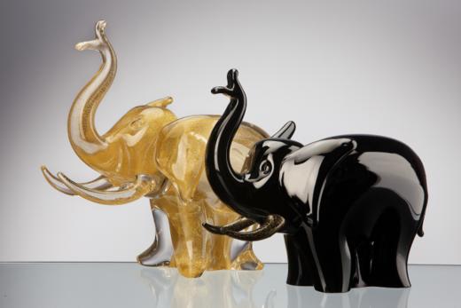 意大利进口杜西水晶摆件手工制作 福气满满金福袋/天鹅/海豚之恋水晶摆件 商品图8