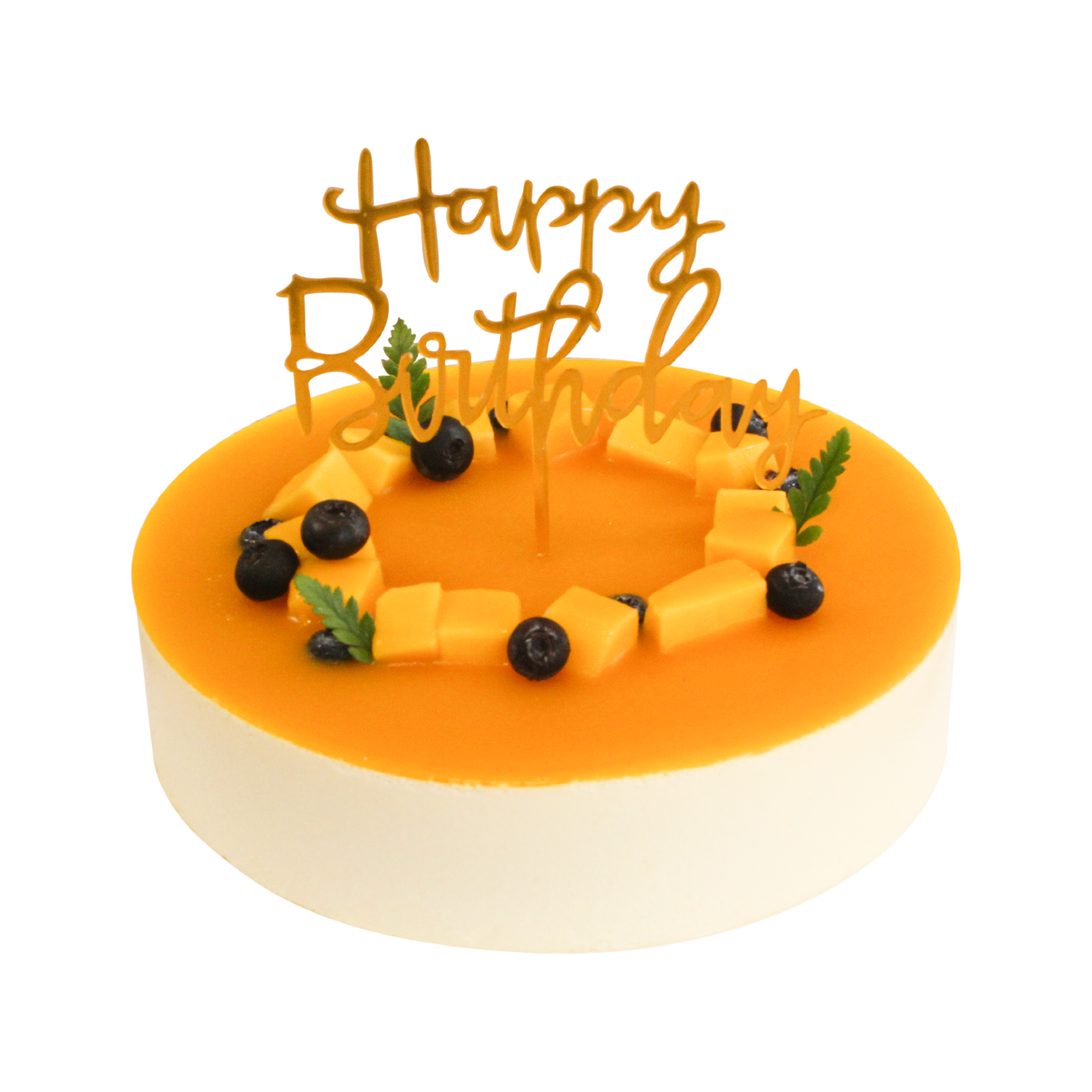 {芒果慕斯}8英寸慕斯生日蛋糕（请提前6--8小时下单，18:00后下单最快第二天16:30后可到店取货，具体时间看门店而定。）