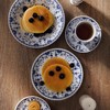 日本进口美浓烧日式青花唐草釉下彩家用复古圆形平盘餐盘饭碗钵子美浓烧青花唐草5入套装 商品缩略图2