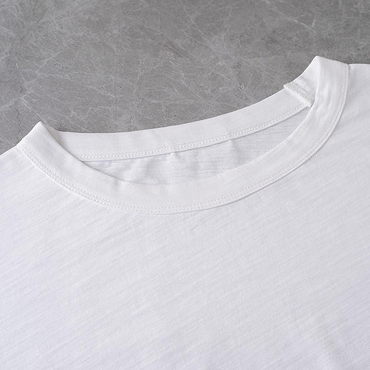 【林栖设计小店】【手工绣花】纯棉T恤简约百搭宽松2025秋季新款短袖女1953218 商品图1