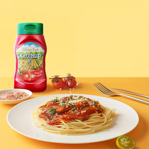 爷爷的农场儿童番茄酱进口调味 汉堡意面 宝宝拌饭料酱 【百搭美食】番茄酱310g 商品图4