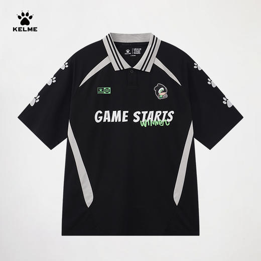 KELME卡尔美短袖POLO衫男女2025夏季运动透气足球潮流时尚翻领T恤 商品图7