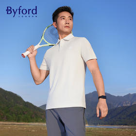 【始于1919年 英国百年奢牌 丝滑柔软】百富Byford冰丝POLO衫