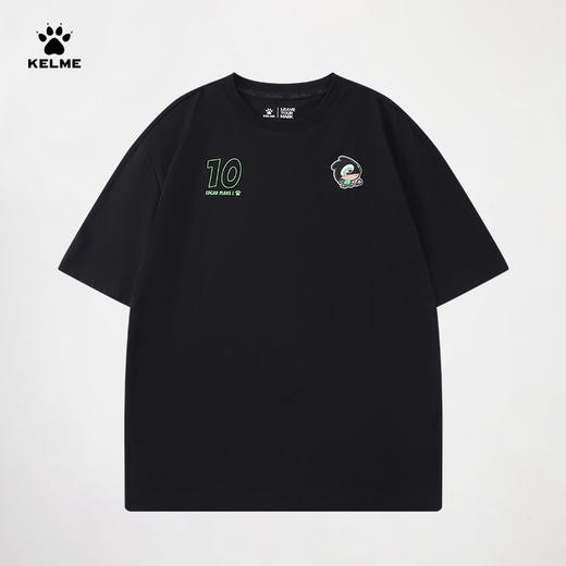 KELME卡尔美短袖T恤男女2025夏季足球时尚运动休闲印花圆领上衣 商品图10