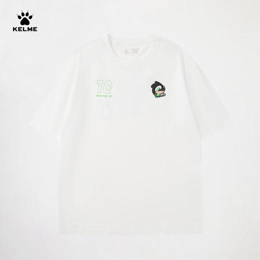 KELME卡尔美短袖T恤男女2025夏季足球时尚运动休闲印花圆领上衣 商品图9