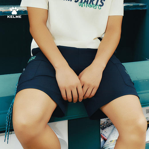 KELME卡尔美复古休闲运动短裤男学生2025夏季工装裤梭织五分裤女 商品图4