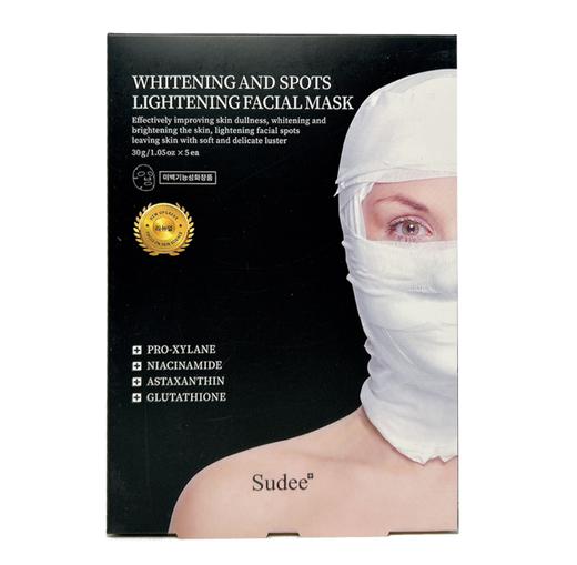 【3盒装】Sudee素玳黑绷带面膜金标版2.0美白淡斑面膜烟酰胺韩国 5片/盒 商品图5