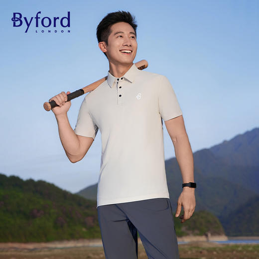 【始于1919年 英国百年奢牌 丝滑柔软】百富Byford冰丝POLO衫 商品图2