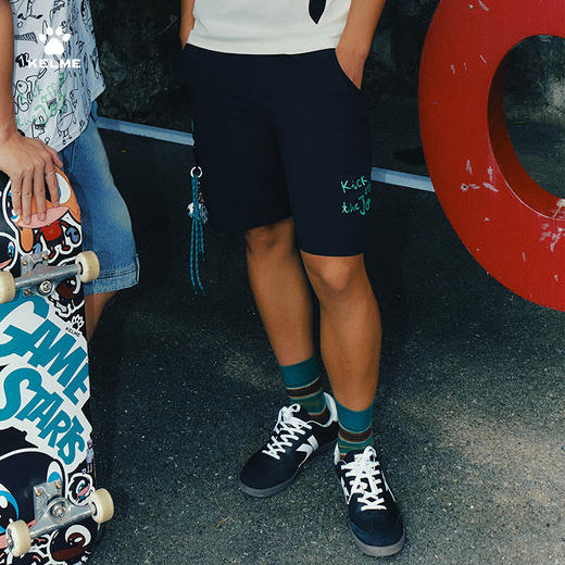 KELME卡尔美复古休闲运动短裤男学生2025夏季工装裤梭织五分裤女 商品图0