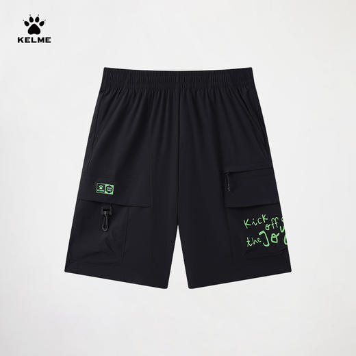 KELME卡尔美复古休闲运动短裤男学生2025夏季工装裤梭织五分裤女 商品图5